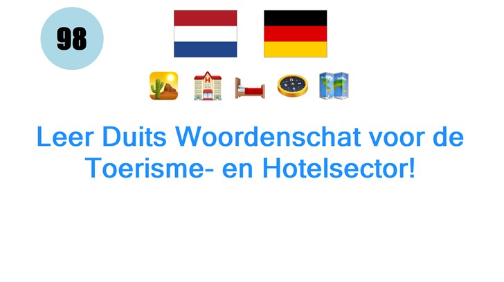 Leer Duits Woordenschat voor de Toerisme- en Hotelsector!